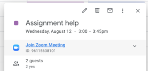 Click "Join Zoom Meeting" to start the Zoom meeting