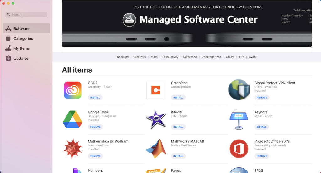 managed software center mac download