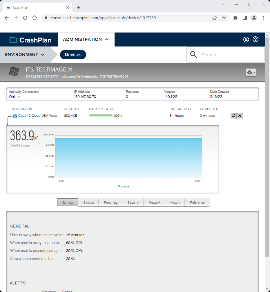 CrashPlan Webpage Restore - Step 2 CrashPlan Webpage Restore - Step 2