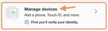 DUO Universal Prompt - manage devices