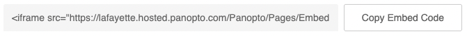 Panopto iframe embed code